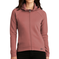 OGIO Women's Bolt Full Zip Hoodie, Deep Rose, Front view