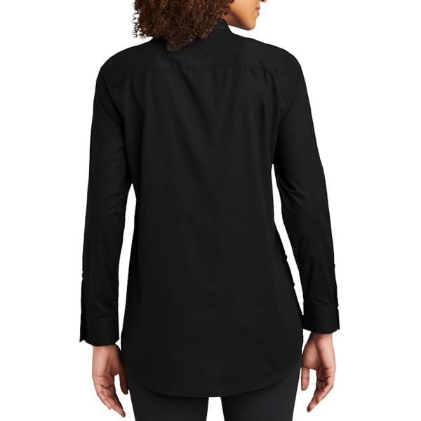 OGIO Women's Commuter Woven Tunic, Blacktop, Back view