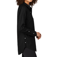 OGIO Women's Commuter Woven Tunic, Blacktop, Right Sleeve view