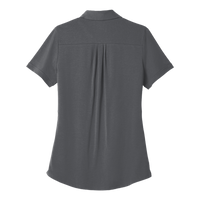 OGIO Women's Limit Polo, Diesel Grey, Back view