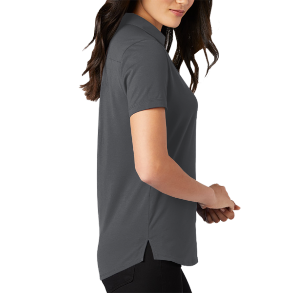 OGIO Women's Limit Polo, Diesel Grey, Right Sleeve view