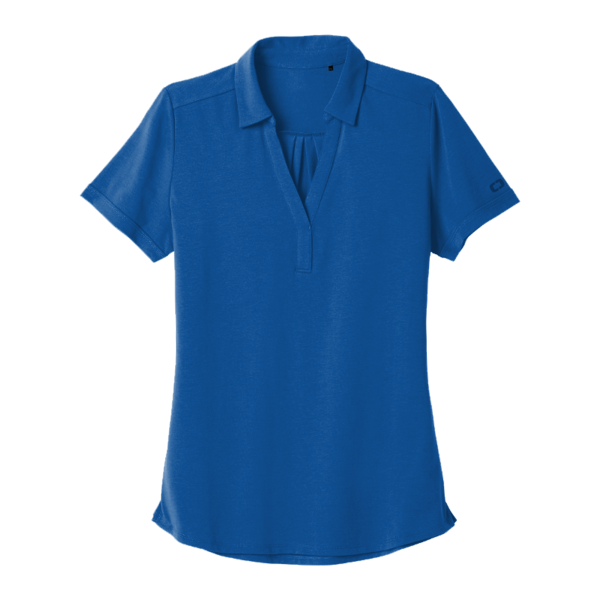 OGIO Women's Limit Polo, Force Blue, Front view