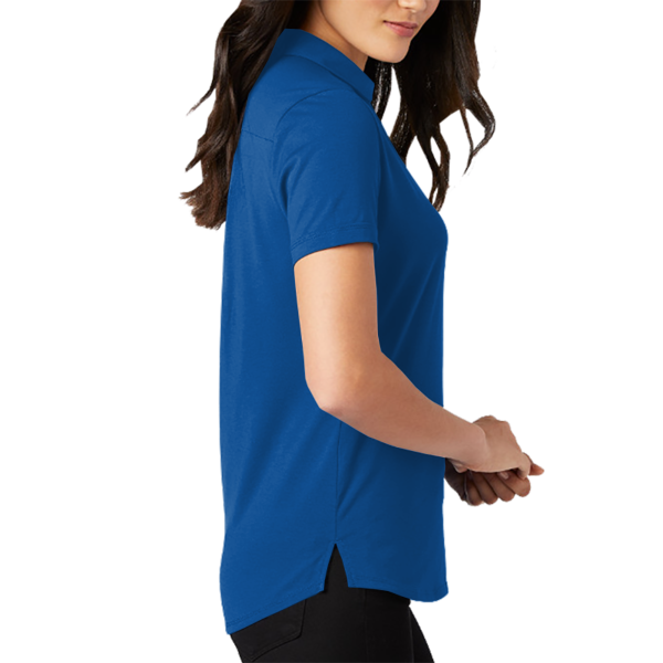 OGIO Women's Limit Polo, Force Blue, Right Sleeve view