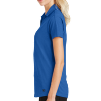 OGIO Women's Onyx Polo, Electric Blue, Left side view