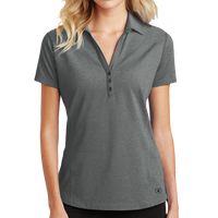 OGIO Women's Onyx Polo, Petrol Grey, Front view