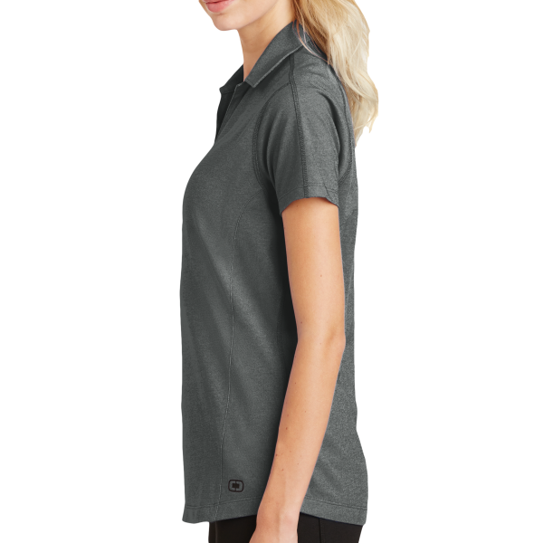 OGIO Women's Onyx Polo, Petrol Grey, Left side view