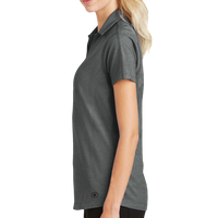 OGIO Women's Onyx Polo, Petrol Grey, Left side view