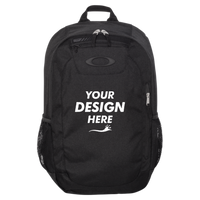 Oakley 20L Enduro Backpack, Blackout, Front view, Mockup