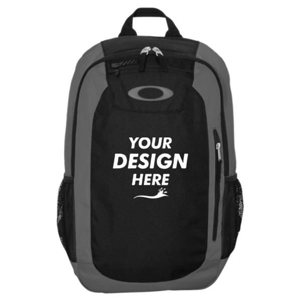 Oakley 20L Enduro Backpack, Grigio Scuro, Front view, Mockup