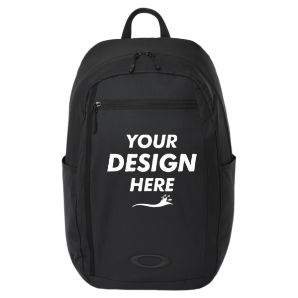 Oakley 22L Sport Backpack, Blackout, Front view, Mockup