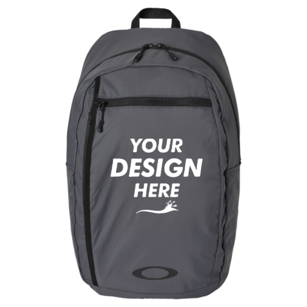 Oakley 22L Sport Backpack, Forged Iron, Front view, Mockup