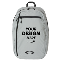 Oakley 22L Sport Backpack, Stone Grey, Front view, Mockup