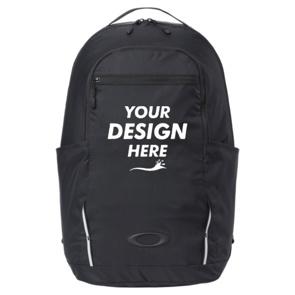 Oakley 28L Sport Backpack, Blackout, Front view, Mockup