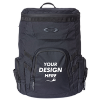 Oakley 29L Gearbox Overdrive Backpack, Black / Black, Front view, Mockup