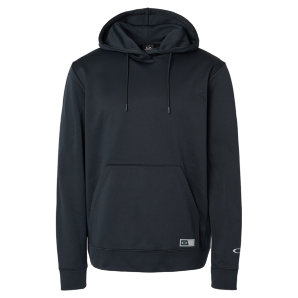 Oakley Men's Team Issue Hydrolix Hooded Sweatshirt, Blackout, Front view