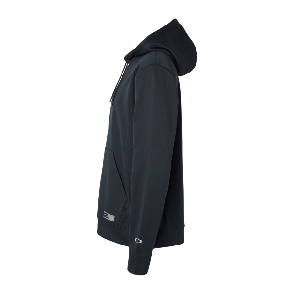 Oakley Men's Team Issue Hydrolix Hooded Sweatshirt, Blackout, Left Sleeve view
