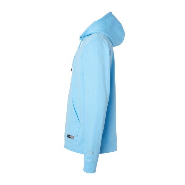 Oakley Men's Team Issue Hydrolix Hooded Sweatshirt, Carolina Blue, Left Sleeve view