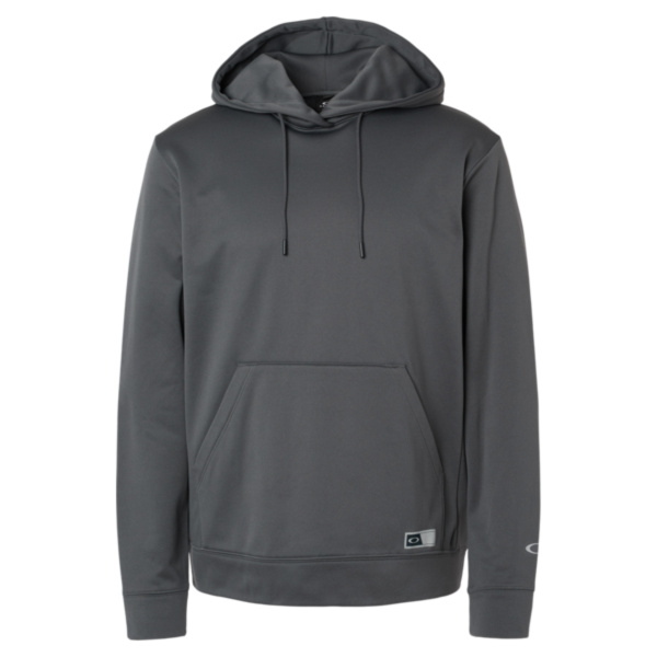 Oakley Men's Team Issue Hydrolix Hooded Sweatshirt, Forged Iron, Front view
