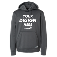Oakley Men's Team Issue Hydrolix Hooded Sweatshirt, Forged Iron, Front view, Mockup