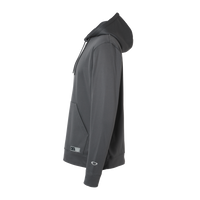 Oakley Men's Team Issue Hydrolix Hooded Sweatshirt, Forged Iron, Left Sleeve view