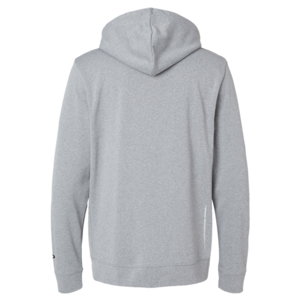 Oakley Men's Team Issue Hydrolix Hooded Sweatshirt, New Granite Heather, Back view