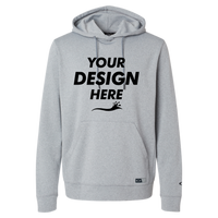 Oakley Men's Team Issue Hydrolix Hooded Sweatshirt, New Granite Heather, Front view, Mockup