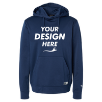 Oakley Men's Team Issue Hydrolix Hooded Sweatshirt, Team Navy, Front view, Mockup