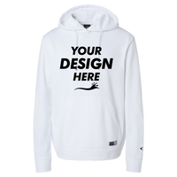 Oakley Men's Team Issue Hydrolix Hooded Sweatshirt, White, Front view, Mockup