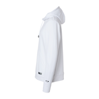 Oakley Men's Team Issue Hydrolix Hooded Sweatshirt, White, Left Sleeve view