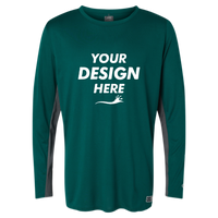 Oakley Men's Team Issue Hydrolix Long Sleeve T-Shirt, Team Fir, Front view, Mockup