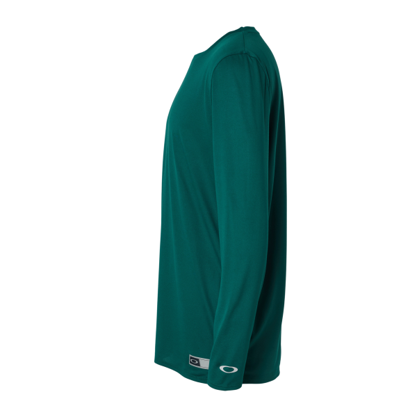 Oakley Men's Team Issue Hydrolix Long Sleeve T-Shirt, Team Fir, Left Sleeve view