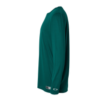 Oakley Men's Team Issue Hydrolix Long Sleeve T-Shirt, Team Fir, Left Sleeve view