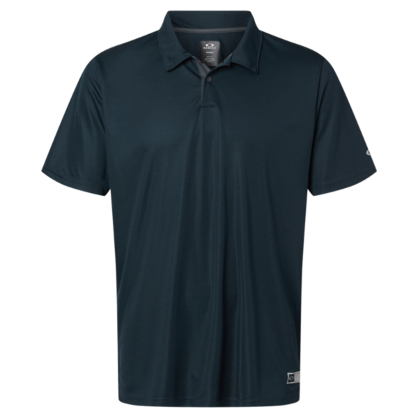 Oakley Men's Team Issue Hydrolix Polo, Blackout, Front view