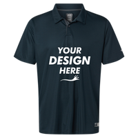 Oakley Men's Team Issue Hydrolix Polo, Blackout, Front view, Mockup