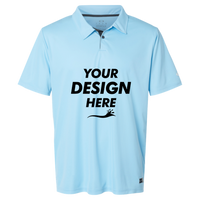 Oakley Men's Team Issue Hydrolix Polo, Carolina Blue, Front view, Mockup