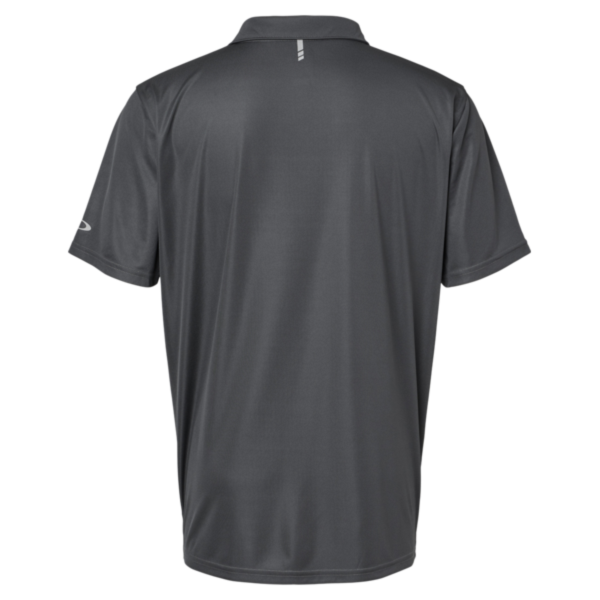 Oakley Men's Team Issue Hydrolix Polo, Forged Iron, Back view