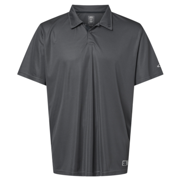 Oakley Men's Team Issue Hydrolix Polo, Forged Iron, Front view