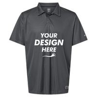Oakley Men's Team Issue Hydrolix Polo, Forged Iron, Front view, Mockup