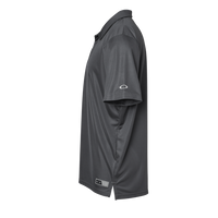 Oakley Men's Team Issue Hydrolix Polo, Forged Iron, Left Sleeve view