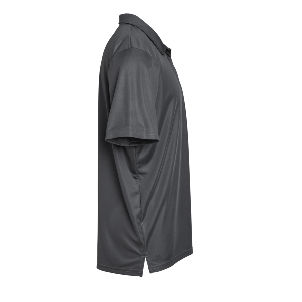 Oakley Men's Team Issue Hydrolix Polo, Forged Iron, Right Sleeve view
