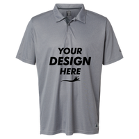 Oakley Men's Team Issue Hydrolix Polo, New Granite Heather, Front view, Mockup