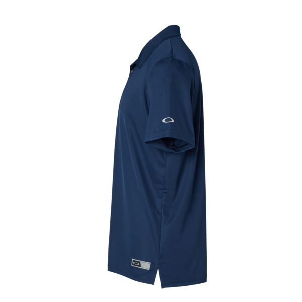 Oakley Men's Team Issue Hydrolix Polo, Team Navy, Left Sleeve view