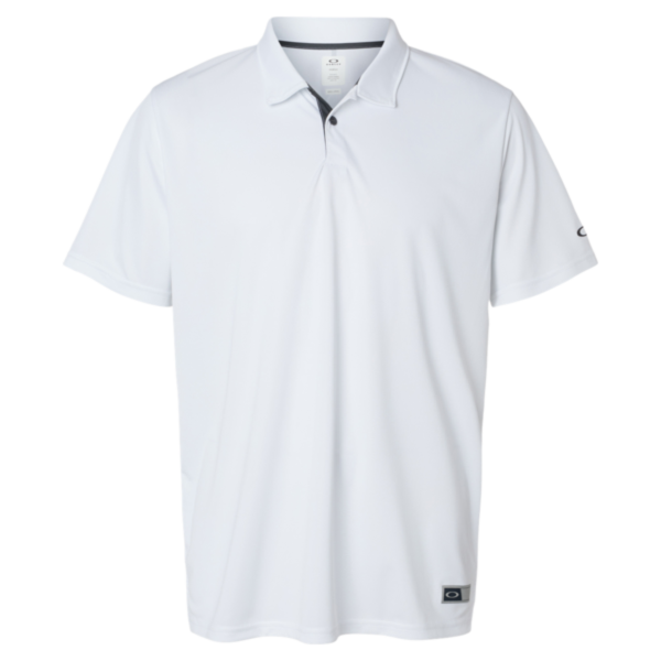 Oakley Men's Team Issue Hydrolix Polo, White, Front view