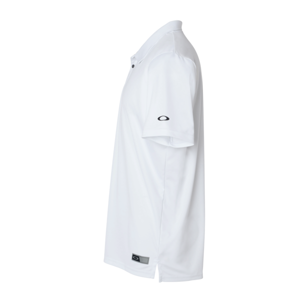 Oakley Men's Team Issue Hydrolix Polo, White, Left Sleeve view