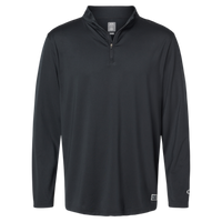 Oakley Men's Team Issue Podium Quarter-Zip Pullover, Blackout, Front view