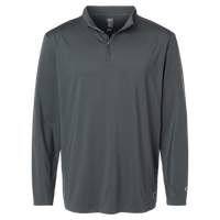 Oakley Men's Team Issue Podium Quarter-Zip Pullover, Forged Iron, Front view