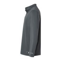 Oakley Men's Team Issue Podium Quarter-Zip Pullover, Forged Iron, Left Sleeve view