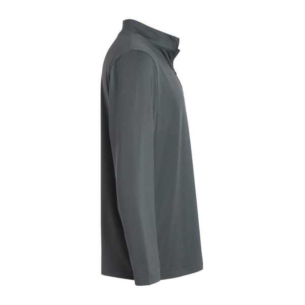 Oakley Men's Team Issue Podium Quarter-Zip Pullover, Forged Iron, Right Sleeve view