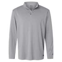 Oakley Men's Team Issue Podium Quarter-Zip Pullover, New Granite Heather, Front view