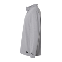 Oakley Men's Team Issue Podium Quarter-Zip Pullover, New Granite Heather, Left Sleeve view